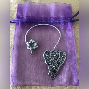 Silver Filigree Ear Cuff